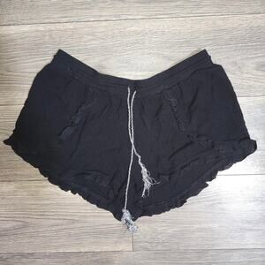 Women's Size XL No Boundaries Black Sleep/Lounge Shorts